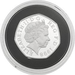 Pre-Owned 1998 UK EEC 50p Proof Silver Coin - VAT Free