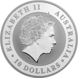 Pre-Owned 2018 Australian Kookaburra 10oz Silver Coin - VAT Free