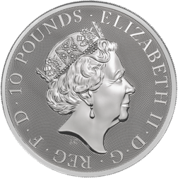 Pre-Owned 2018 UK Queen's Beasts The Griffin 10oz Silver Coin - VAT Free