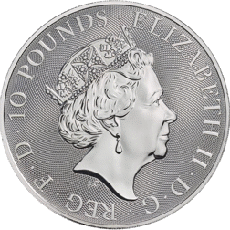 Pre-Owned 2018 UK Queen's Beasts The Dragon 10oz Silver Coin - VAT Free