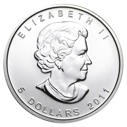 Pre-Owned 2011 Canadian Timber Wolf 1oz Silver Coin - VAT Free