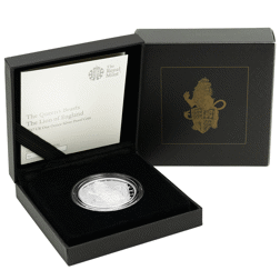 Pre-Owned 2017 UK Queen's Beasts The Lion 1oz Proof Silver Coin - VAT Free