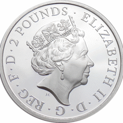 Pre-Owned 2017 UK Queen's Beasts The Unicorn 1oz Proof Silver Coin - VAT Free