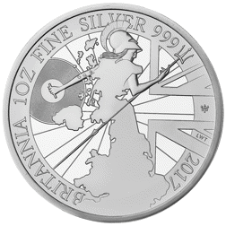 Pre-Owned 2017 UK Britannia 1oz Proof Silver Coin - VAT Free