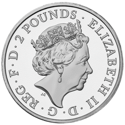 Pre-Owned 2017 UK Britannia 1oz Proof Silver Coin - VAT Free