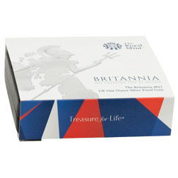 Pre-Owned 2017 UK Britannia 1oz Proof Silver Coin - VAT Free
