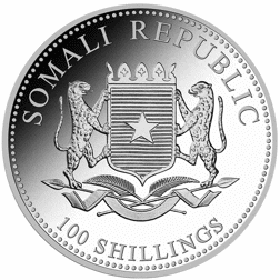 Pre-Owned Somalian Elephant 1oz Silver Coin - Mixed Dates - VAT Free