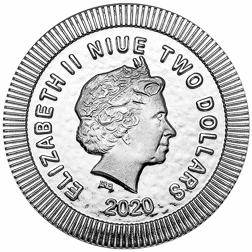 Pre-Owned Niue Athenia Owl 1oz Silver $2 Stackable Coin - VAT Free