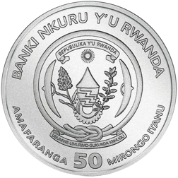 Pre-Owned 2016 Rwanda African Meerkat 1oz Silver Coin - VAT Free