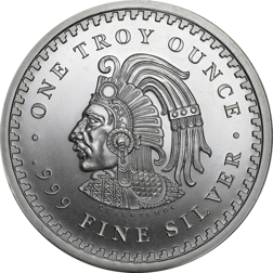 Aztec Calendar 1oz Silver Round