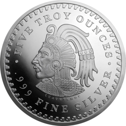 Aztec Calendar 5oz Silver Round