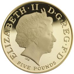 Pre-Owned 2006 The Queen's 80th Birthday Gold Proof Design £5 Coin