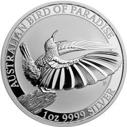 Pre-Owned 2018 Australian Bird of Paradise Victoria's Riflebird 1oz Silver Coin - VAT Free