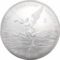 Pre-Owned 2009 Mexican Libertad 1kg Silver Coin - VAT Free
