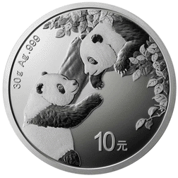 Pre-Owned Chinese Panda 30g Silver Coin - Mixed Dates - VAT Free