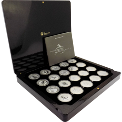 Pre-Owned 2009 Australian 20th Anniversary Kookaburra 1oz Silver 20-Coin Collection - VAT Free