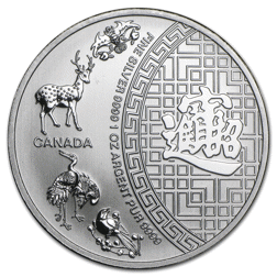 Pre-Owned Canadian Five Blessings 1oz Silver Coin - VAT Free