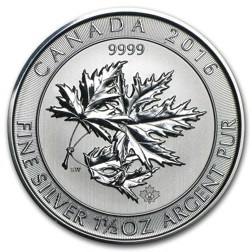 Pre-Owned 2016 Canadian Superleaf Maple 1.5oz Silver Coin - VAT Free
