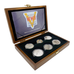 Pre-Owned 2005 End Of World War II 60th Anniversary Silver Proof Six Coin Collection - VAT Free