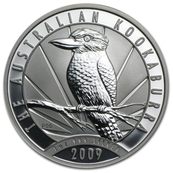 Pre-Owned 2009 Australian Kookaburra 1oz Silver Coin - VAT Free