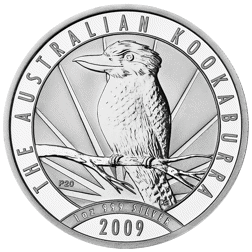 Pre-Owned 2009 Australian Kookaburra 1oz Silver Coin - VAT Free