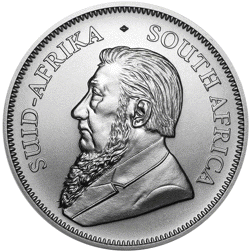 Pre-Owned South African Krugerrand 1oz Silver Coin - Mixed Dates - VAT Free