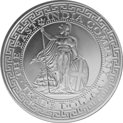 Pre-Owned 2018 St. Helena British Trade Dollar Restrike 1oz Silver Coin - VAT Free