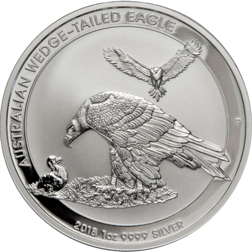 Pre-Owned 2018 Australian Wedge Tail Eagle 1oz Silver Coin - VAT Free