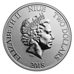 Pre-Owned 2018 Niue Disney Lunar Dog 1oz Silver Coin - VAT Free