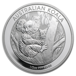 Pre-Owned Australian Koala 1/2oz Silver Coin - Mixed Dates - VAT Free
