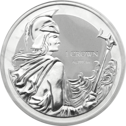 Pre-Owned 2017 Falkland Islands Reverse Proof Britannia 1oz Silver Coin - VAT Free