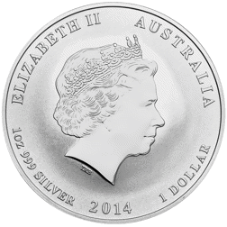 Pre-Owned 2014 Australian Lunar Horse Privy 1oz Silver Coin - VAT Free