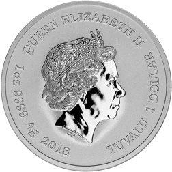 Pre-Owned 2018 Tuvalu Marvel Series - Thor 1oz Silver Coin - VAT Free