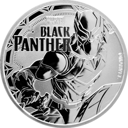 Pre-Owned 2018 Tuvalu Marvel Series - Black Panther 1oz Silver Coin - VAT Free