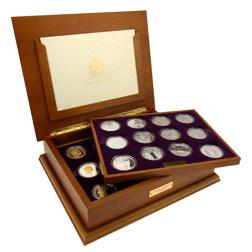 Pre-Owned 2002 & 2003 UK Royal Mint Silver Proof Crown Collection - VAT Free