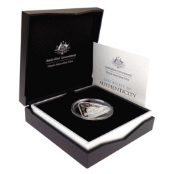 Pre-Owned 2018 Australian Mint 'Land, Sea & Air' Triangular Silver Proof Coin - VAT Free