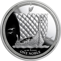 Pre-Owned 2018 Isle of Man 1oz Noble Silver Coin - VAT Free