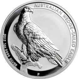 Pre-Owned 2017 Australian Wedge-Tailed Eagle 1oz Silver Coin - VAT Free