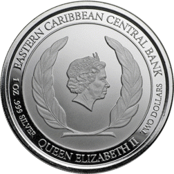 Pre-Owned 2018 Antigua and Barbuda 1oz Silver Rum Runner Coin - VAT Free