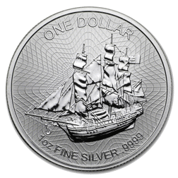 Pre-Owned 2018 Cook Islands Bounty 1oz Silver Coin - VAT Free
