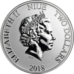 Pre-Owned 2018 Niue Star Wars Darth Vader Lightsaber 1oz Silver Coin - VAT Free