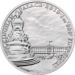 Pre-Owned 2019 UK Landmarks of Britain Buckingham Palace 1oz Silver Coin  - VAT Free