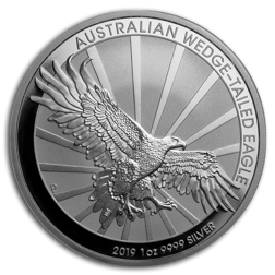 Pre-owned 2019 Australian Wedge Tail Eagle 1oz Silver Coin - VAT Free | Out  Of Stock | Atkinsons Bullion