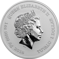 Pre-Owned 2018 Tuvalu Marvel Series - Deadpool 1oz Silver Coin - VAT Free