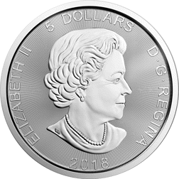 Pre-Owned 2018 Canadian Wolf 1oz Silver Coin - VAT Free