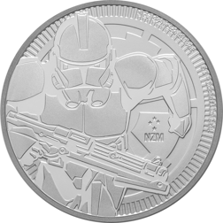 Pre-owned Niue 2019 Star Wars Clone Trooper 1oz Silver Coin - VAT Free