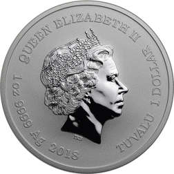 Pre-Owned 2018 Tuvalu Marvel Series - Iron Man 1oz Silver Coin - VAT Free