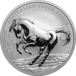 Pre-owned 2017 Australian Stock Horse 1oz Silver Coin - VAT Free