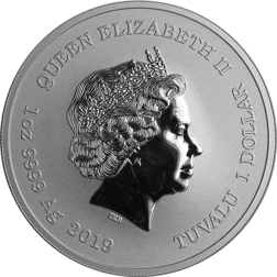 Pre-Owned 2019 Tuvalu Marvel Series - Captain America 1oz Silver Coin - VAT Free