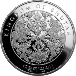 Pre-Owned 2018 Kingdom of Bhutan Year of the Dog 1oz Silver Coin - VAT Free